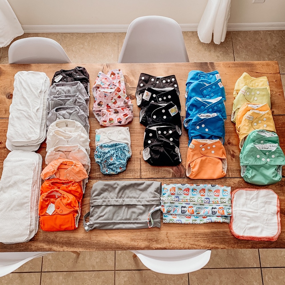 Huge cloth diaper bundle lot destash bum genius